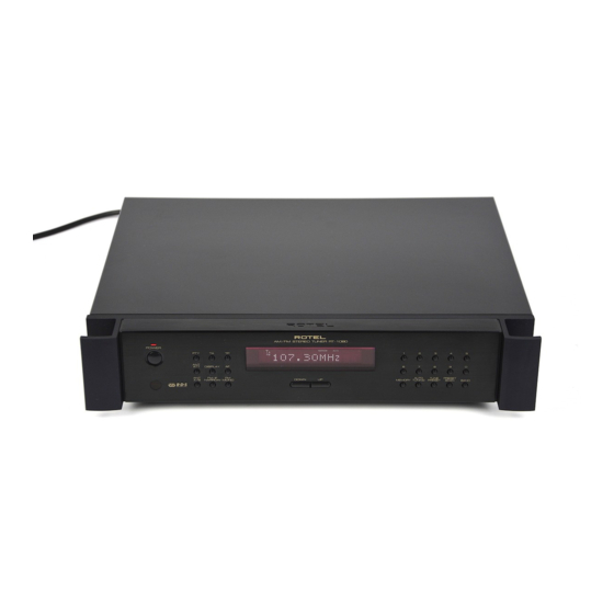 Rotel RT-1080 Owner's Manual