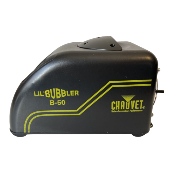 Chauvet Lil’ Bubbler B-50 User Manual