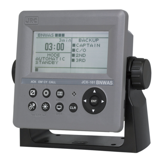JRC JCX-161 Operational Card