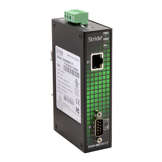 Automation Direct STRIDE SGW-MB1511-T Manuals