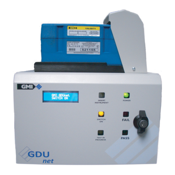 User Manuals: GMI GDUnet Gas Delivery Unit