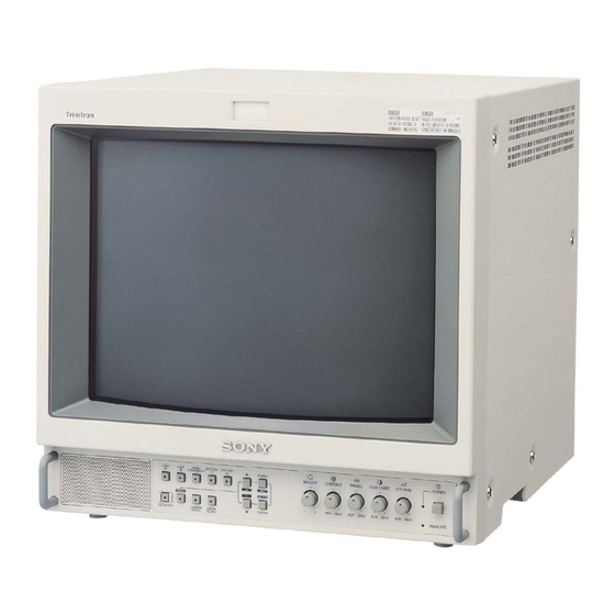 Sony Trinitron PVM-14L2MD Manual