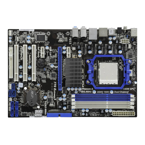 ASROCK 770 EXTREME3 Installation Manual