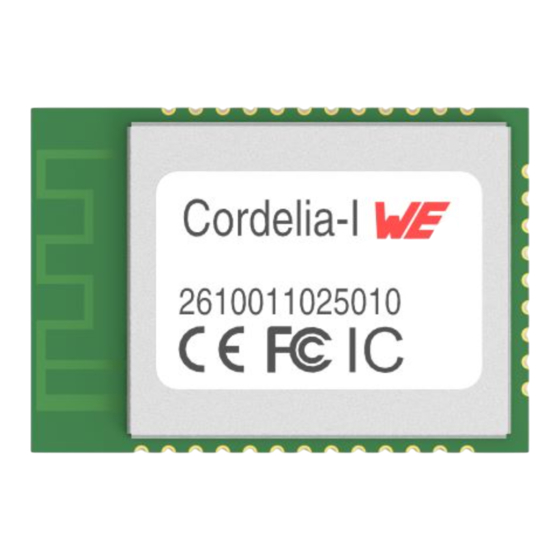 Wurth Elektronik CORDELIA-I User Manual