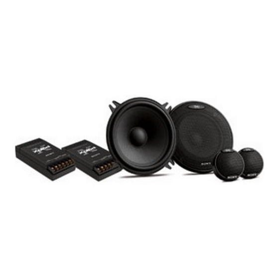 Sony XS-D130SI - 5.25" Component Specifications
