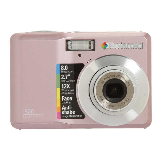 Polaroid I836 - Digital Camera - Compact User Manual