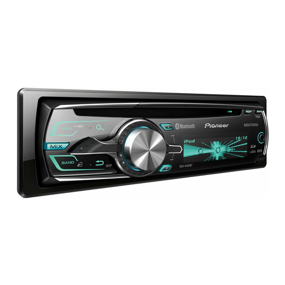 Pioneer DEH-64BT Owner's Manual