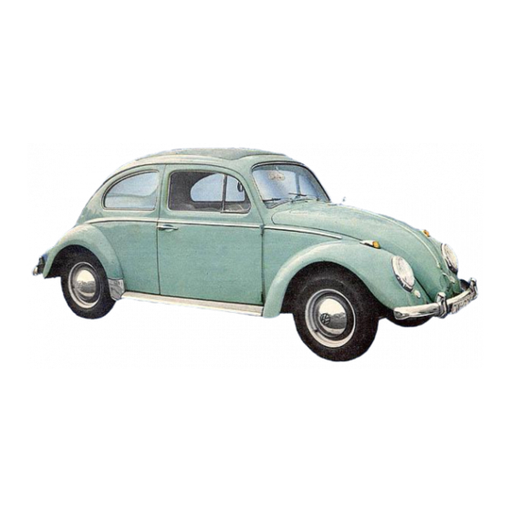Volkswagen 1200 Instruction Manual