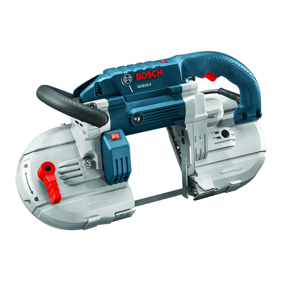 Bosch GCB10-5 Operating/Safety Instructions Manual