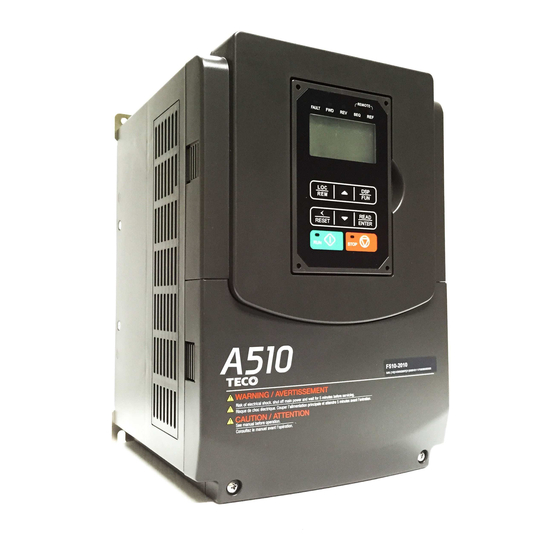 TECO-Westinghouse A510 Manual