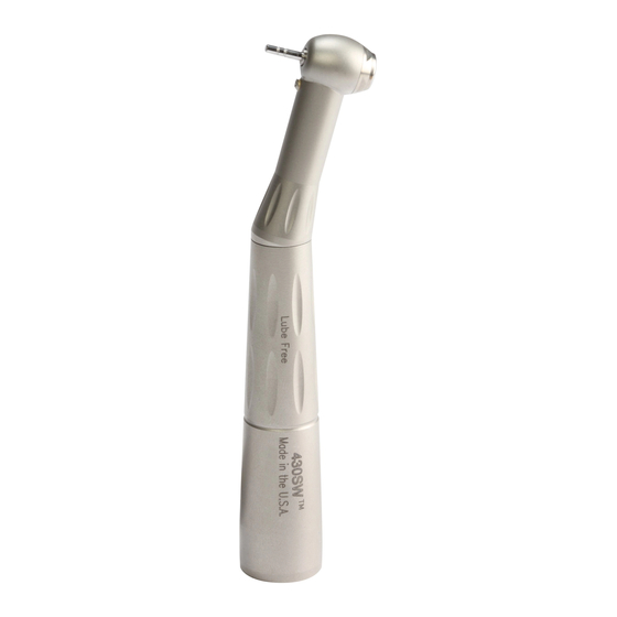 DentalEZ StarDental 430 SWL Torque Quick Start Manual