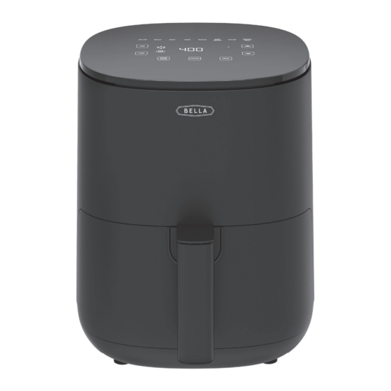 Bella 2.9qt Touchscreen Air Fryer Manual and Recipes
