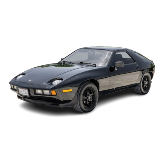 Porsche 928 1979 Owner's Manual