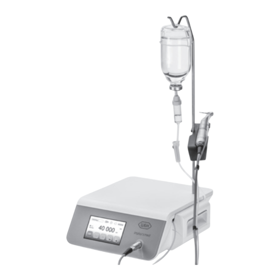 W&H Implantmed Plus SI-1010 Instructions For Use Manual
