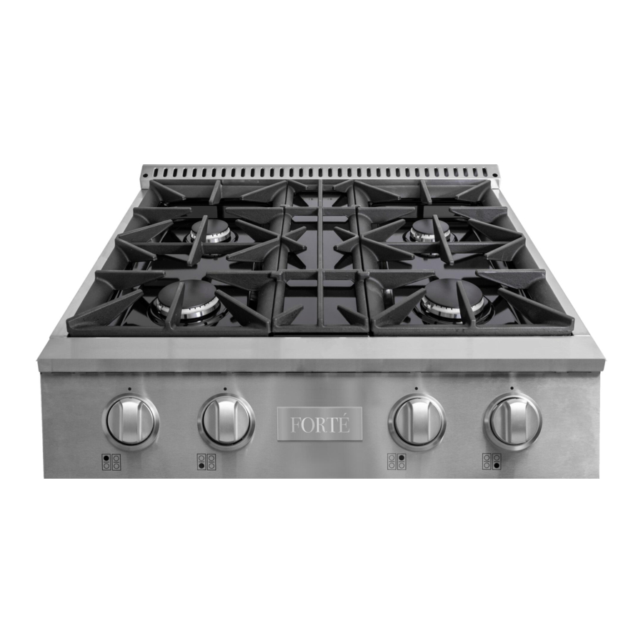 Forte FGRT304 Gas Cooktop Manuals