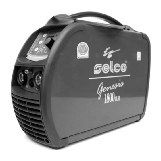 Selco Genesis 1800 TLH Instruction Manual