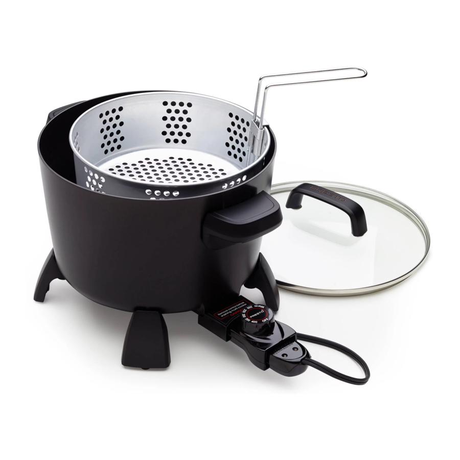 Presto Big Kettle 06008 - Deep Fryer Manual