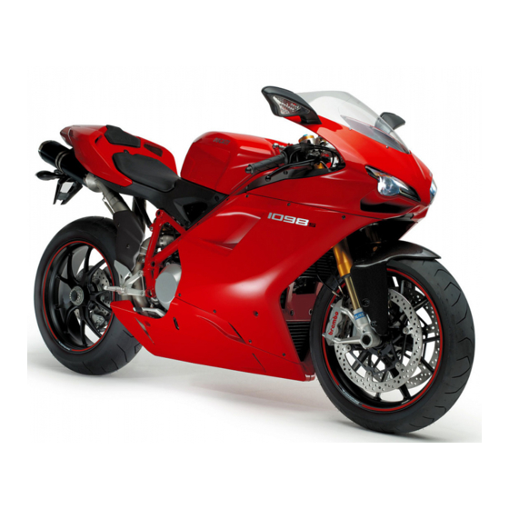Ducati SuperBike 1098S Use And Maintenance Manual