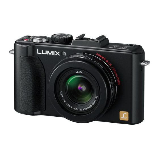 Panasonic DMC-LX5 Basic Operating Instructions Manual