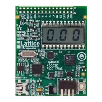 Lattice Semiconductor ispMACH 4000ZE Pico User Manual