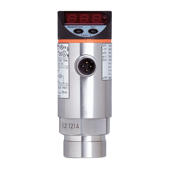 IFM Electronic PN7000 Pressure Sensor Manuals