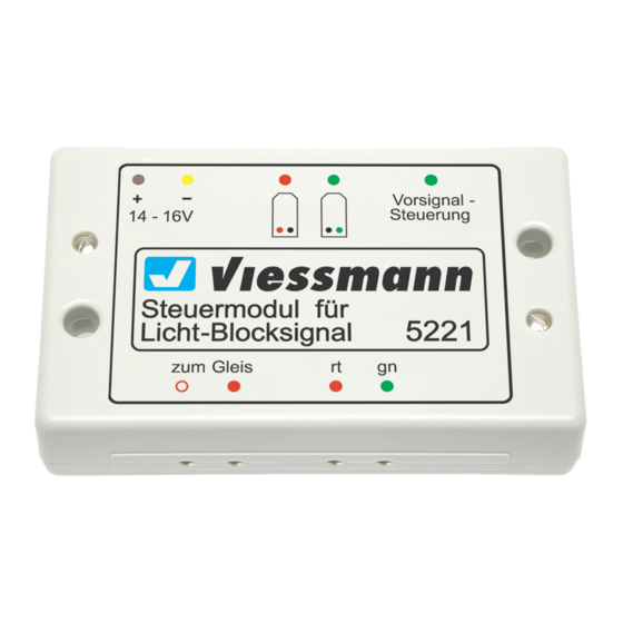 Viessmann 5221 Operation Manual