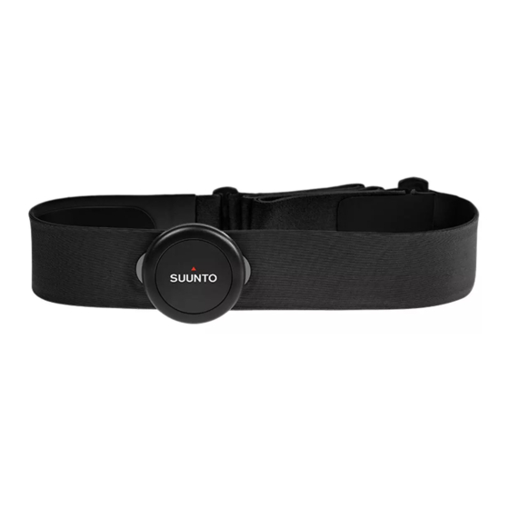 Suunto Heart Rate Transmitter Belts Comfort Belt User Manual