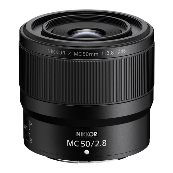 Nikon NIKKOR Z MC 50mm f/2.8 User Manual