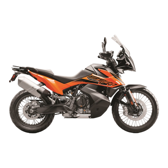 KTM 890 Adventure 2021 Setup Instructions