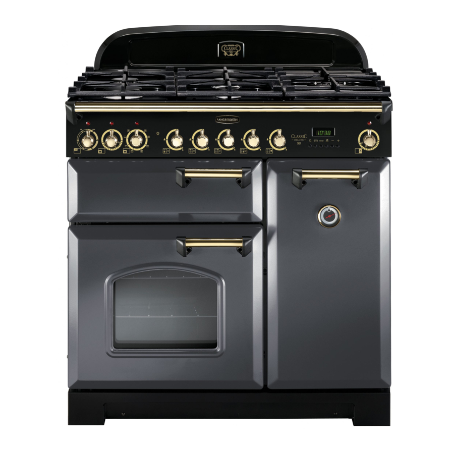 Rangemaster 90 Dual Fuel, Classic 90, Dual Fuel Toledo 90 Dual Fuel - Oven Manual