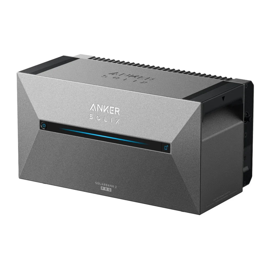 Anker SOLIX Solarbank 2 E1600 Plus Manual
