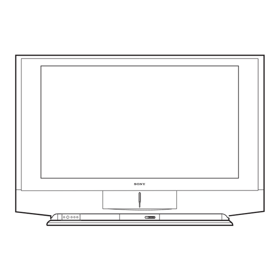 Sony KF-WE50A1 Service Manual