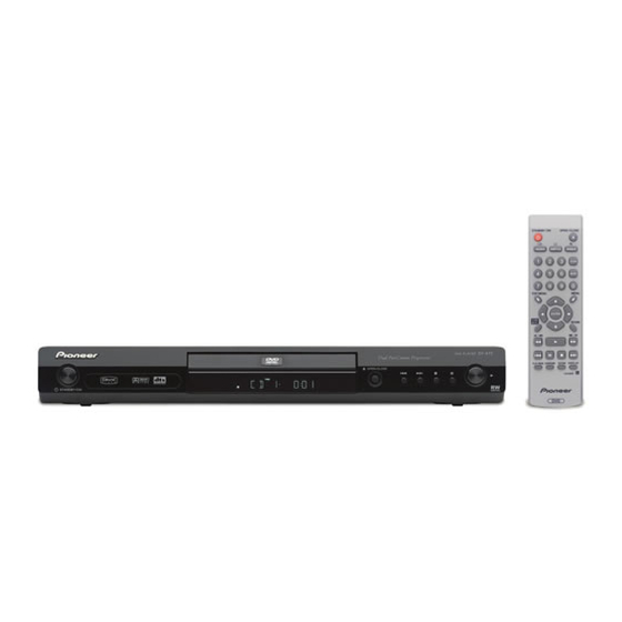 Pioneer DV-470 Operating Instructions Manual
