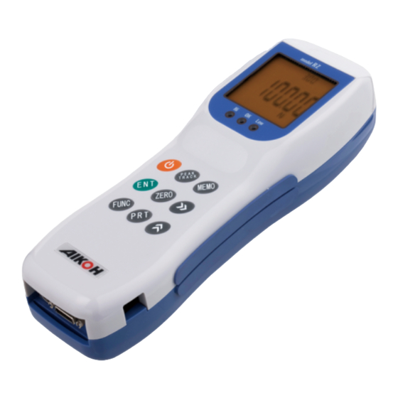 User Manuals: Aikoh Engineering RZ Series Force Gauge