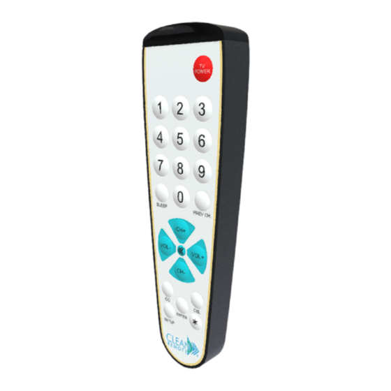 Clean Remote CR3BCB-H Instructions