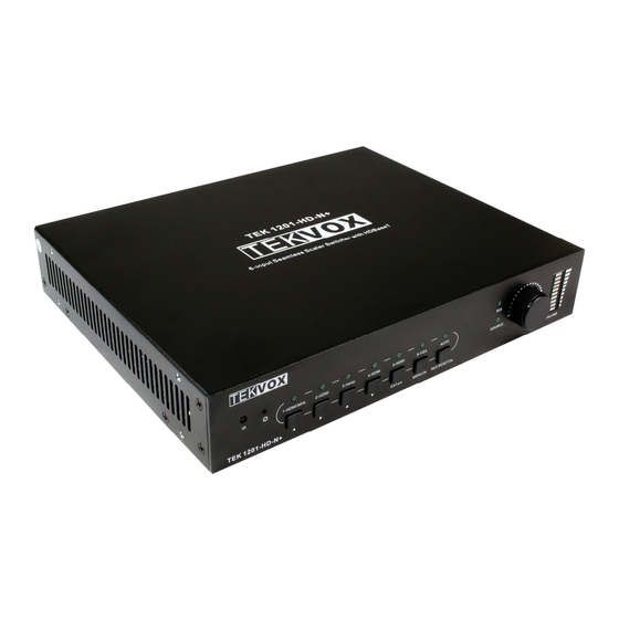 Tekvox TEK 1201-N+ User Manual