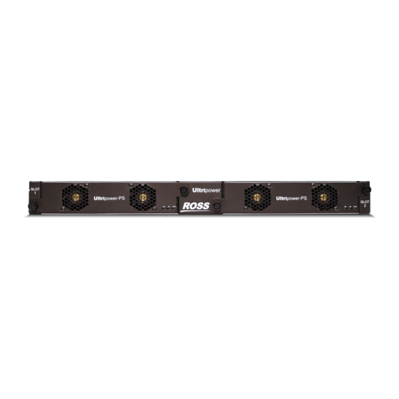 Ross Ultripower Rackmount Power Supply Manuals