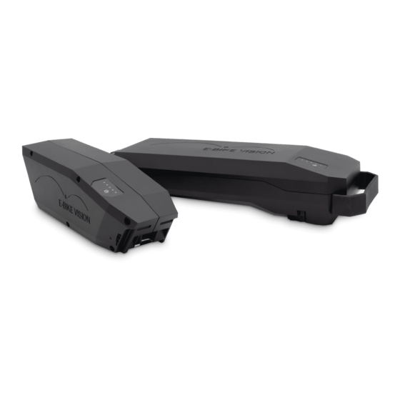 Akku Vision e-bike vision EBV E-BIKE BATTERY LITE Manual/Safety Notes