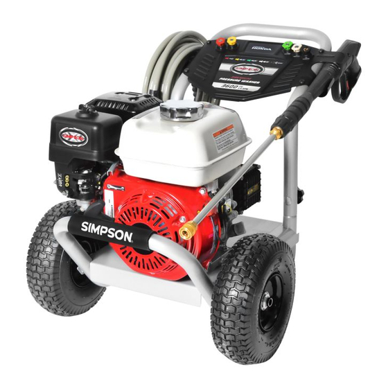User Manuals Simpson PS60842 Gas Pressure Washer