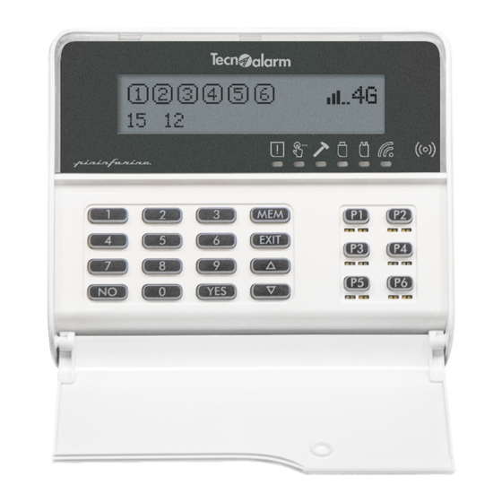 Tecnoalarm evolution EV LCD-AL BWL Quick Start Manual