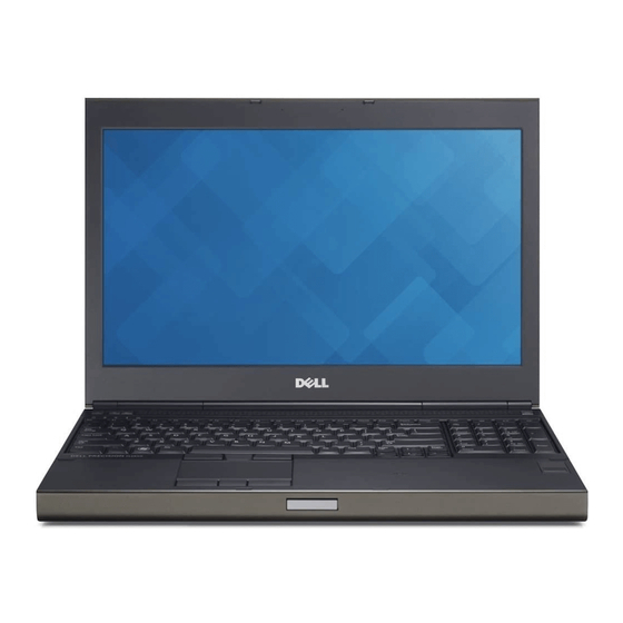 Dell Precision M4700 Setup And Features Information