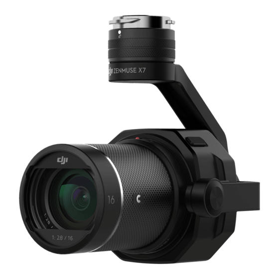 dji ZENMUSE X7 User Manual