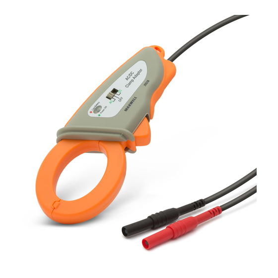 Maxwell 25521B Clamp Adapter Multimeter Manuals