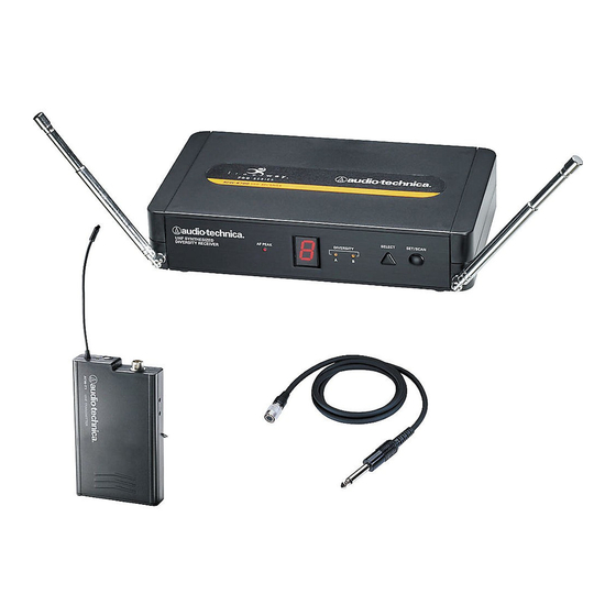 Audio Technica free way 700 Series Description, Installation And Operation