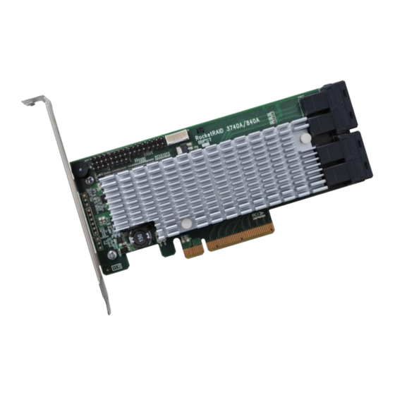 HighPoint RocketRAID 3720A Quick Installation Manual