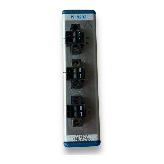 National Instruments NI-9232 Getting Started