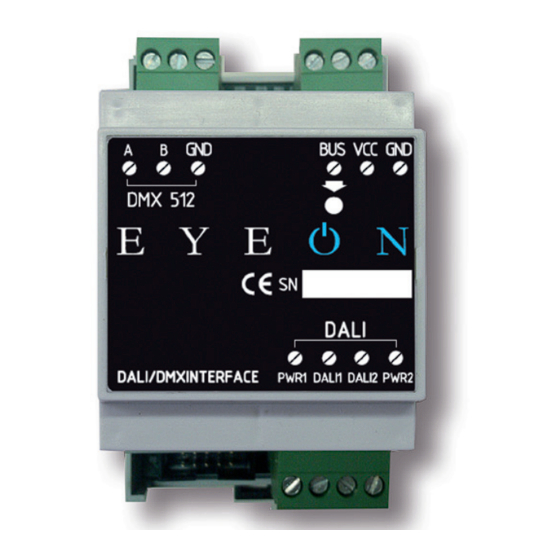 EYEON 080414 E DALI/DMX Technical Manual