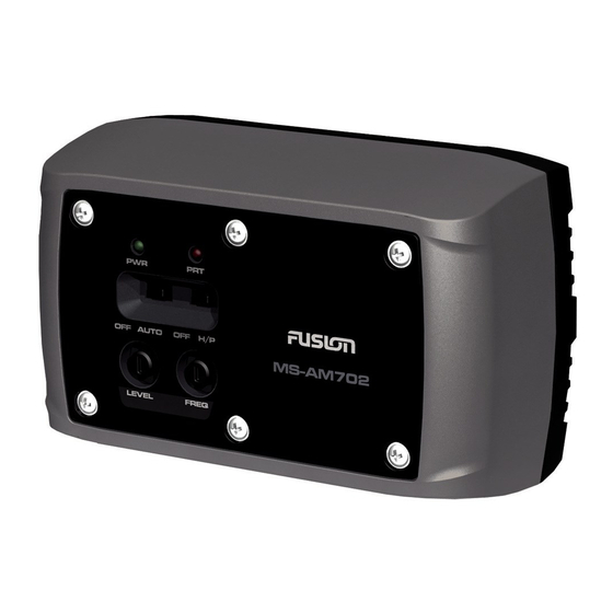 Fusion MS-AM702 User & Installation Manual