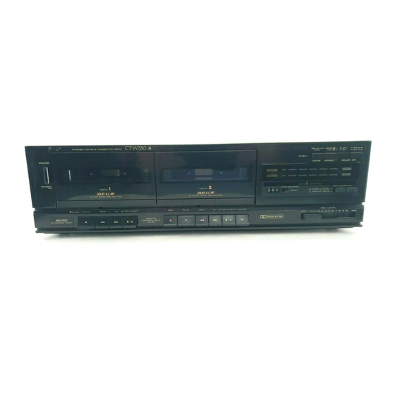 Pioneer CT-W430 Dual Cassette Deck Manuals