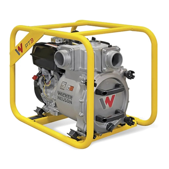 Wacker Neuson PDT 3 Operator's Manual